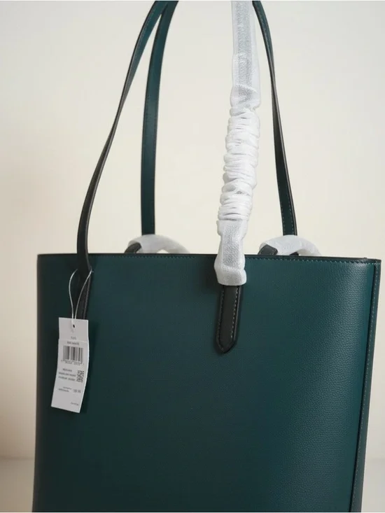 Kate Spade Colorblock Tote NWT Green Pink Leather Zip - Picture 6 of 16